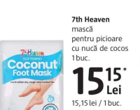 7th Heaven mască pentru picioare cu nucă de cocos 1 buc.