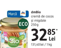 dmBio cremă de cocos și migdale 250 g