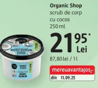 Organic Shop scrub de corp cu cocos 250 ml