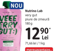Nutrino Lab very gut piure de zmeură 180 g