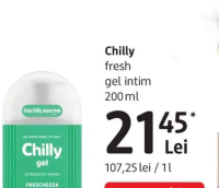 Chilly fresh gel intim 200 ml