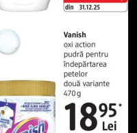 Vanish oxi action pudră pentru îndepărtarea petelor 470 g