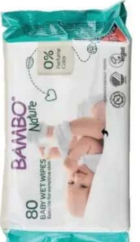 Bambo nature șervețele umede pentru bebeluși 80 buc.
