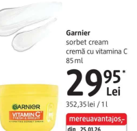 Garnier sorbet cream cremă cu vitamina C 85 ml