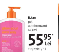 B.tan gel autobronzant 473 ml