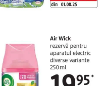 Air Wick rezervă pentru aparatul electric diverse variante 250 ml