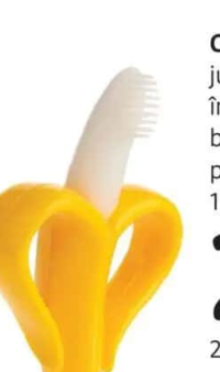 Coccorito jucărie dentiție în formă de banană pentru bebeluși 1 buc.
