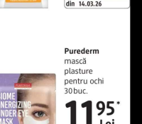 Purederm mască plasture pentru ochi 30 buc.