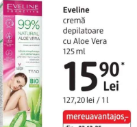 Eveline cremă depilatoare cu Aloe Vera 125 ml