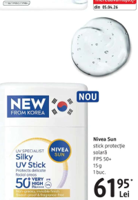 Nivea Sun stick protecţie solară FPS 50+ 15 g 1 buc.