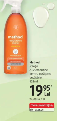 method soluție cu clementine pentru curățarea bucătăriei 828 ml