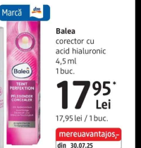Balea corector cu acid hialuronic 4,5 ml 1 buc.