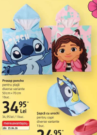 Prosop poncho pentru plajă diverse variante 50 cm x 70 cm