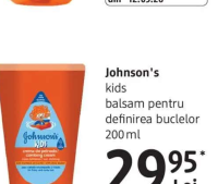 Johnson's kids balsam pentru definirea buclelor 200 ml
