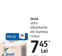 Jessa ultra absorbante din bumbac 14 buc.