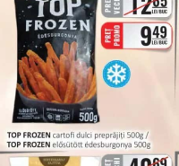 TOP FROZEN cartofi dulci preprăjiți 500g