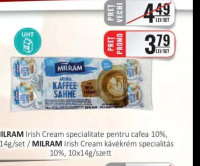 MILRAM Irish Cream specialitate pentru cafea 10%, 10x14g/set / MILRAM Irish Cream kávékrém specialit