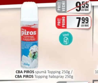 CBA PIROS spumă Topping 250g / CBA PIROS Topping habspray 250g
