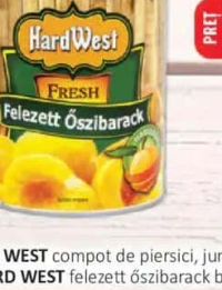 HARD WEST compot de piersici jumătăți 820ml
