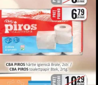 CBA PIROS hârtie igienică 8role, 2str.
