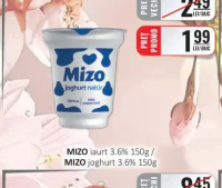 MIZO iaurt 3.6% 150g / MIZO joghurt 3.6% 150g