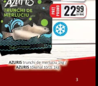 AZURIS trunchi de merluciu 1kg