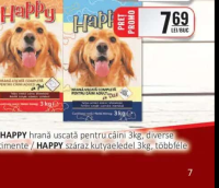 HAPPY hrană uscată pentru câini 3kg, diverse sortimente