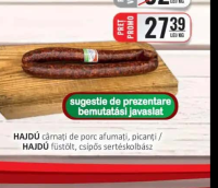 HAJDÚ cârnați de porc afumați, picanți / HAJDÚ füstölt, csípős sertéskolbász