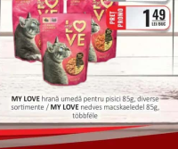 MY LOVE hrană umedă pentru pisici 85g, diverse sortimente