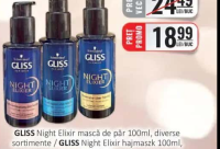 GLISS Night Elixir mască de păr 100ml