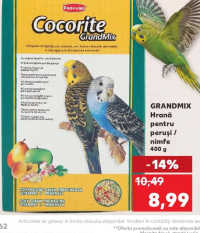 Padovan Cocorite GrandMix Hrană pentru peruși / nimfe 400 g