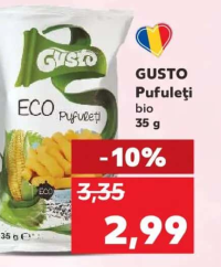GUSTO Pufuleți bio 35 g