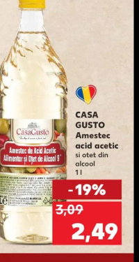 Casa Gusto Amestec acid acetic si otet din alcool 1 l