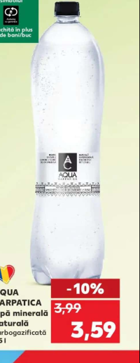AQUA CARPATICA Apă minerală naturală carbogazificată 1,5 l
