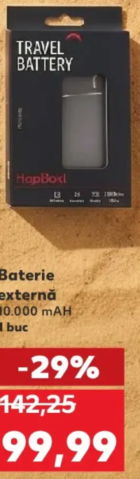HapBokl Baterie externă 10.000 mAh