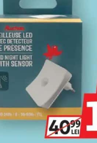 AUCHAN Lampă Veghe cu Senzor Mișcare