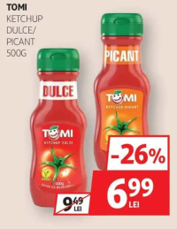 TOMI Ketchup Dulce/Picant 500g