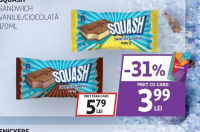 Squash Sandwich Vanilie/Ciocolată 170ml