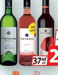 VINTENSE Băutură aromatizată fără alcool Alb/Rose/Roșu 0.75L