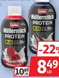 Müller Müllermilch Protein Băutură Proteică fără zahăr diverse sortimente 400g