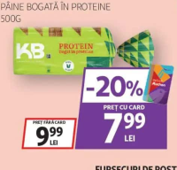 KB Pâine bogată în proteine 500g