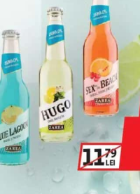 Zarea Cocktail to Go Blue Lagoon / Hugo / Sex on the beach 0% Alcool 0.275L