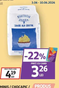 Mărgăritar Zahăr Alb Cristal 1kg