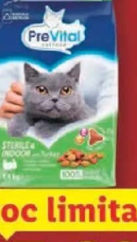 PreVital Hrană uscată pentru pisici sterilizate cu pui 1.4 kg