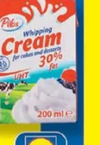 PILOS Smântână pentru frișcă / gătit 30% grăsime 200 g