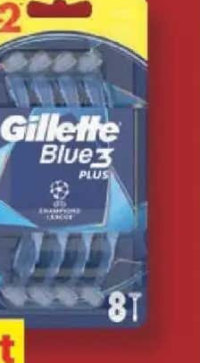 Gillette Blue3 Aparat de ras de unică folosință 6 buc. + 2 buc.