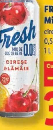 FRESH Mix de bere cireșe și lămâie 0,5 L