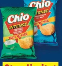 CHIO INTENSE Chipsuri cu gust de smântână și pătrunjel / cu sare de mare 160 g