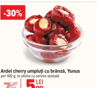 Ardei cherry umpluți cu brânză, Yunus per 100 g, la vitrina cu servire asistată