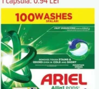 Ariel Detergent de rufe capsule 100 capsule, 100 spălări